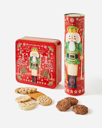 Farmhouse Biscuits Nutcracker Tube & Tin Bundle