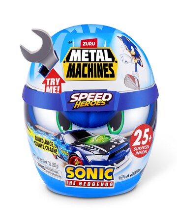 Metal Machines Speed Heroes: Sonic The Hedgehog Vehicle Mystery Unboxing Egg