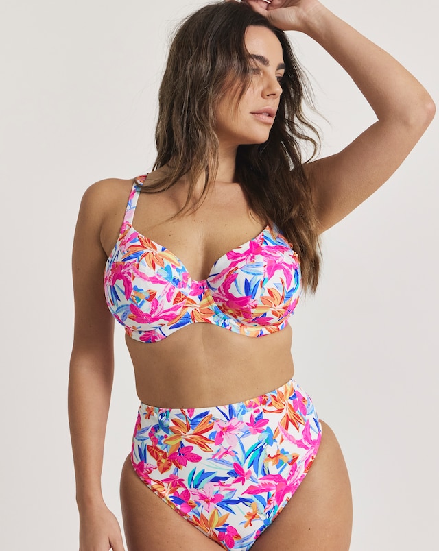 Elomi Savaneta Mid Rise Bikini Brief White