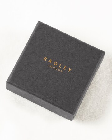 Radley Ladies Silver Light Amethyst Heart Stud Earrings