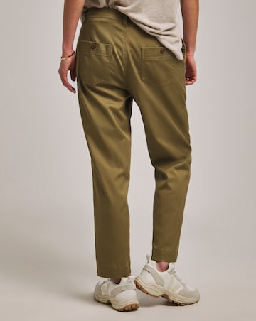 Anthology Khaki Cargo Lyocell Trousers