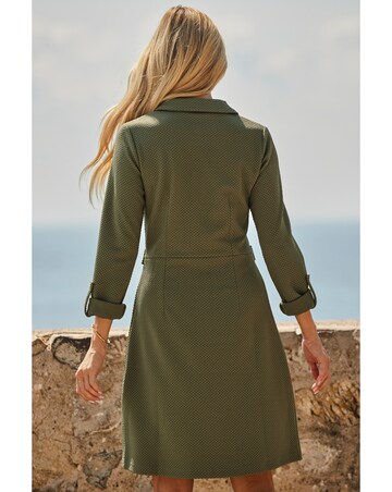 Sosandar Textured Zip Through Dress