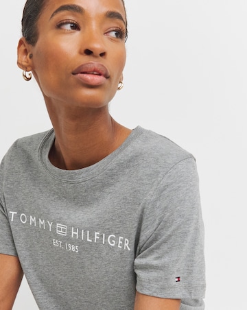 Tommy Hilifiger Red Corp Logo Crew Neck