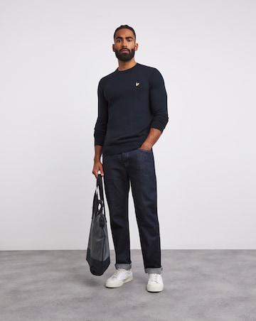Lyle & Scott Navy Classic Cotton Merino Jumper