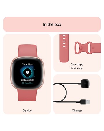 Fitbit Versa 4 Smart Watch - Pink Sand