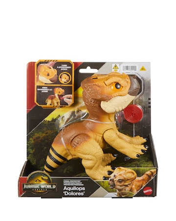 Jurassic World Rebirth Primal Dinosaur Interactive Toy Aquilops Dolores