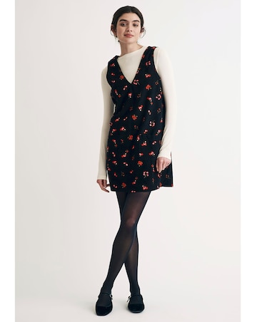 Nobody's Child Piper Floral Cord Pinny dress