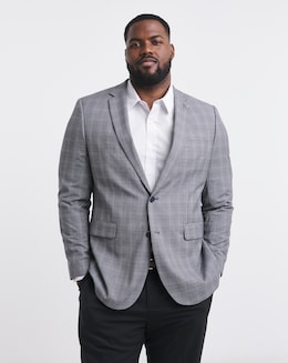 Luke Grey Check Suit Jacket