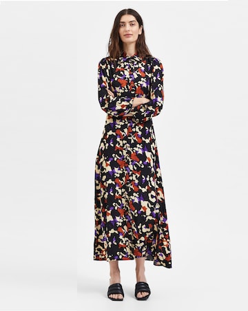 Selected Femme Printed Maxi Shirt Dress