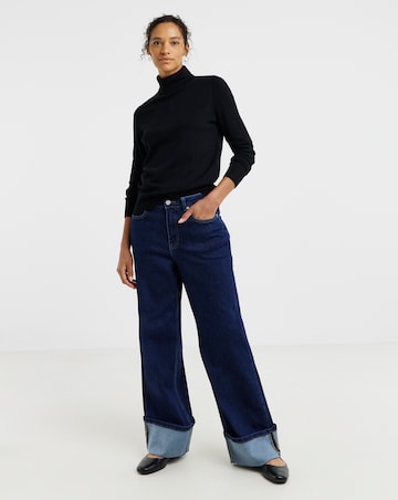 Black High Neck Jumper