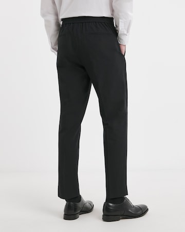 Linen Blend Elasticated Tapered Trouser