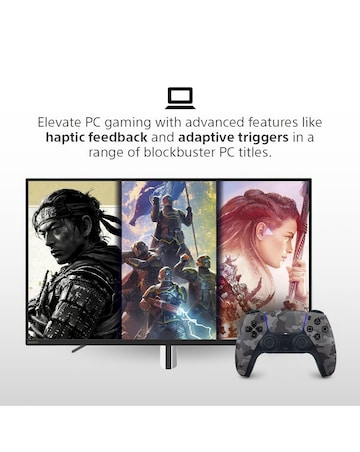 PlayStation 5 DualSense Controller - Grey Camouflage