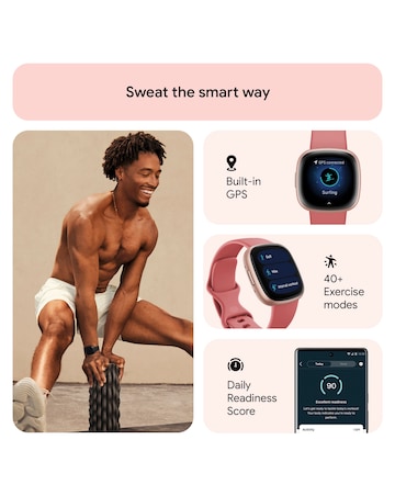 Fitbit Versa 4 Smart Watch - Pink Sand