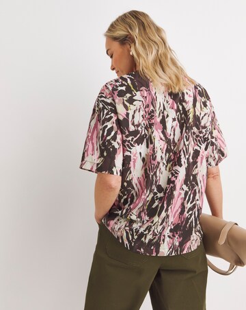 Printed Boxy Short Sleeve Top