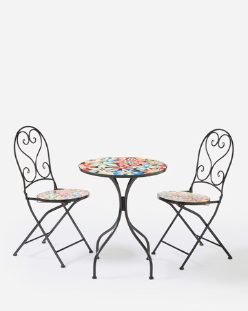 Floral Fiesta Mosaic Bistro Set
