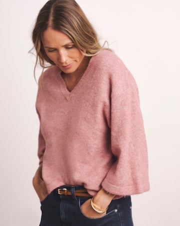 Anthology V Neck Half Sleeve Jumper