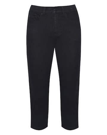 Black Capri Cropped Trousers