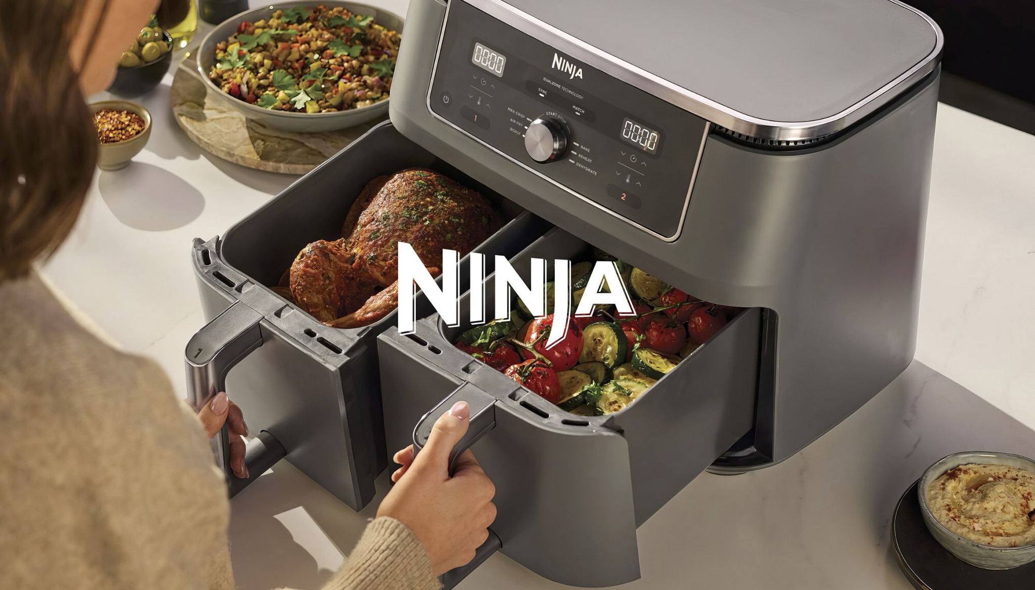 Modern kitchen appliance Ninja Air fryer