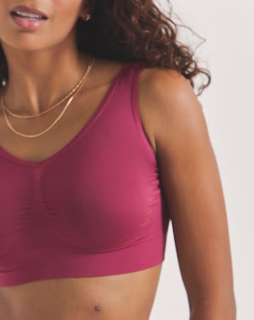 Pretty Secrets (3 Pack) Plain Comfort Tops (Fits Up To D Cup) Berry Multi