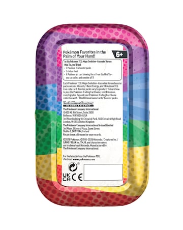 Pokemon TCG: Mega Evolution Ascended Heroes - Mini Tins - Pikachu & Tepig