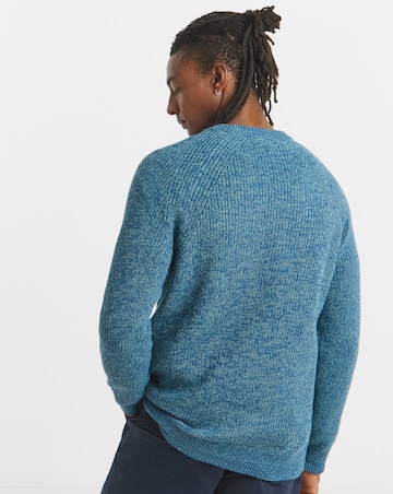 Cotton Twist Crew Neck Knitted Jumper