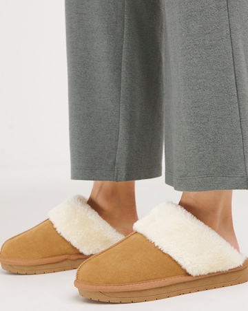Albza Suede Closed Toe Slippers - Extra Wide Fit (EEE)