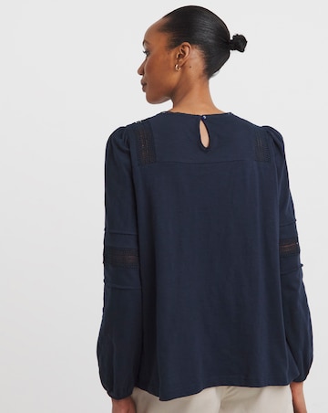 Navy Ladder Insert Top