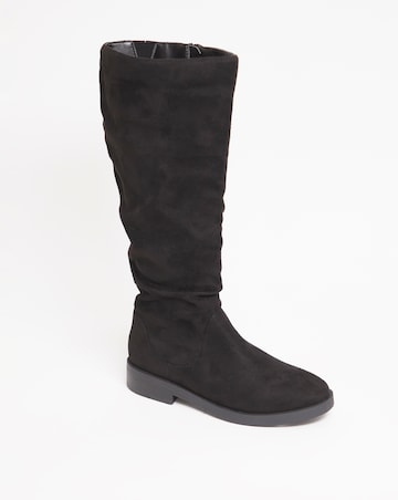 Evren Ruched Boot - Wide Fit (E) & Standard Calf