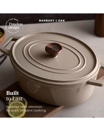 Barbary & Oak Nattura 29cm Oval Casserole Dish Beige