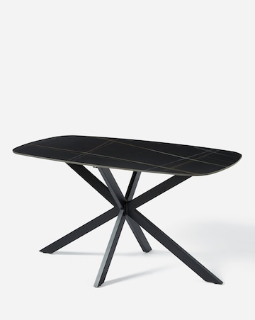 Brock Dining Table with 6 Emilie Velvet Chairs