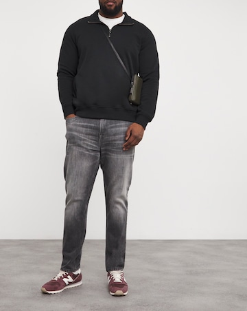 1/4 Zip Neck Sweatshirt Long