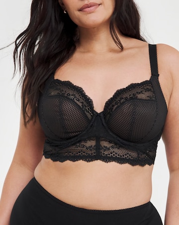 Elomi Charley Wired Longline Bralette Black