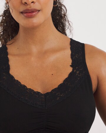 2 Pack Lace Trim Comfort Tops A-D