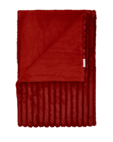 Catherine Lansfield Cosy Ribbed Throw