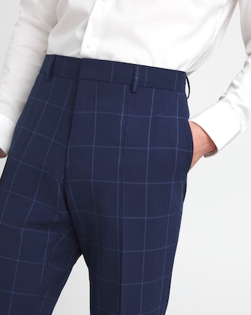 BOSS Slim Fit Check Suit Trouser