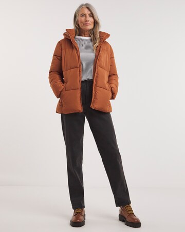 Orange Padded Puffer Coat