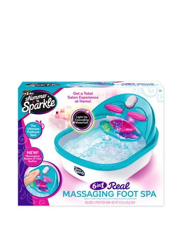 Shimmer 'N' Sparkle 6-In-1 Real Massaging Foot Spa