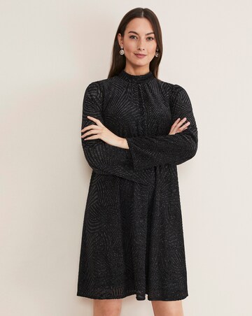 Phase Eight Kirsta Flock Velvet Swing Dress