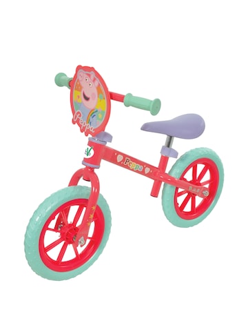 Peppa Pig 12 Inch Balance Bike with Light Up Wheels