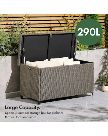 VonHaus Bali 290L Waterproof Outdoor Cushion Storage Box