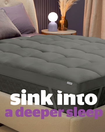 Silentnight Deep Sleep Ultimate 10cm Mattress Topper - Charcoal