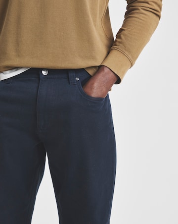 Union Navy Loose Fit Stretch Gabardine Jean