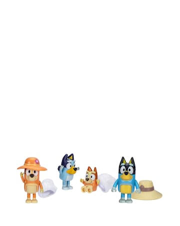 Bluey S11 Holiday Figures 4Pk - Family Trip