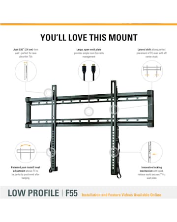 Sanus F55C-B2 Fixed 47-90" TV Bracket