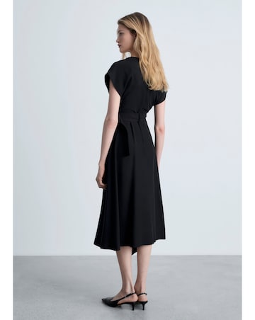 Mango Asymmetrical Dress with Belt
