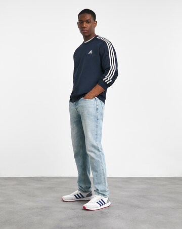 adidas 3 Stripes Fleece Sweatshirt