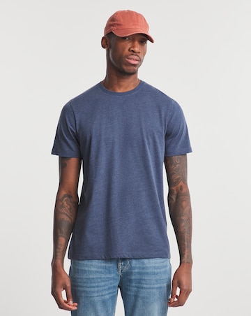 Denim Marl Crew Neck T-Shirt Long