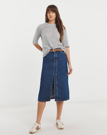 Fine Knit Half Sleeve T-shirt