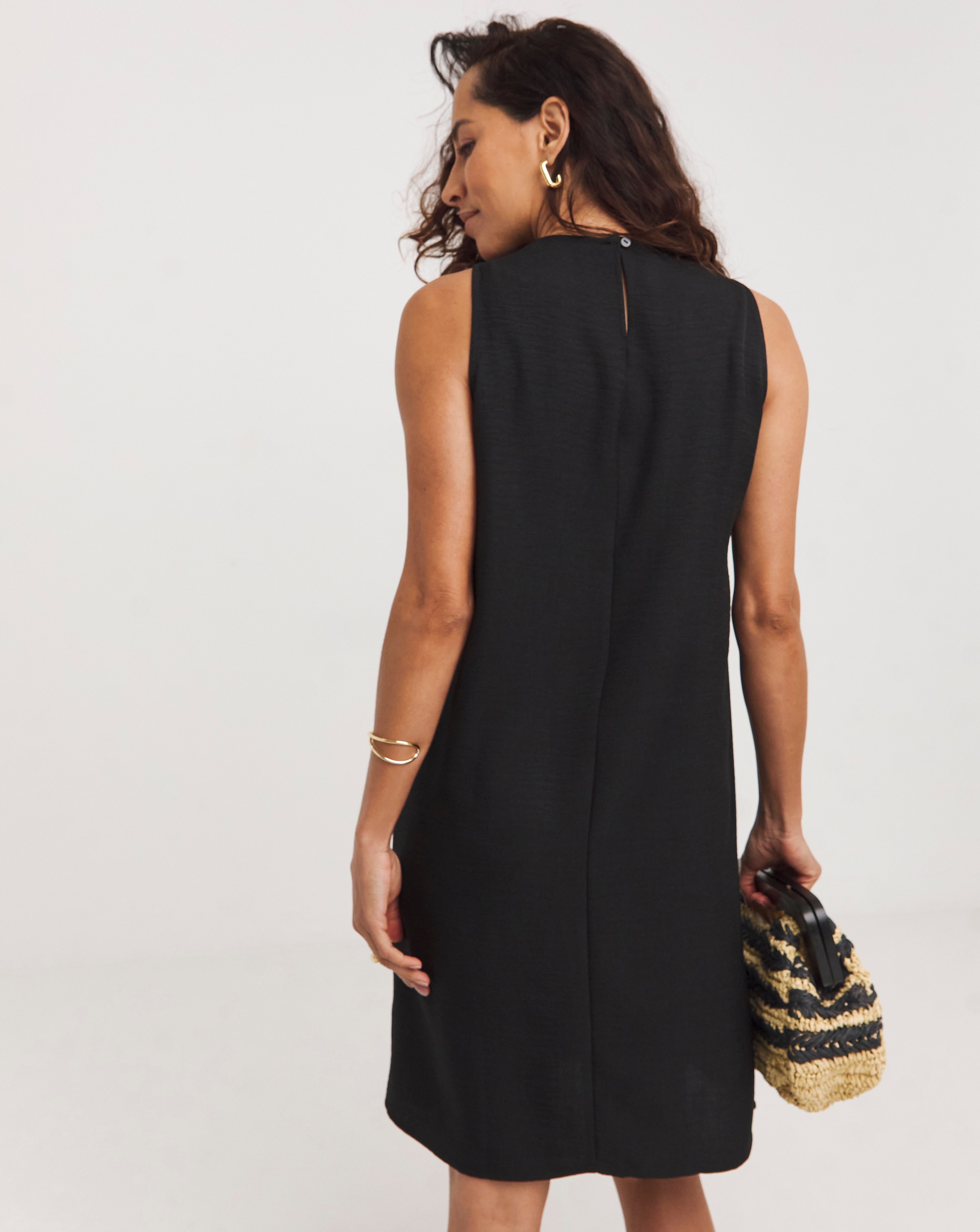 Textured Fabric Shift Dress | JD Williams
