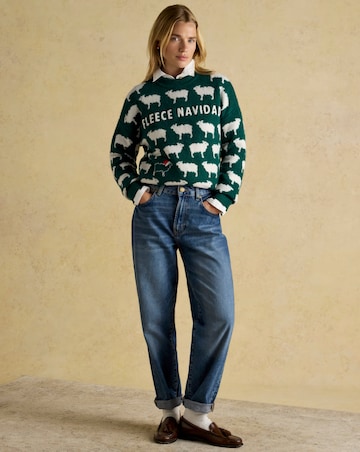 Joules Fleece Navidad Sheep Jumper